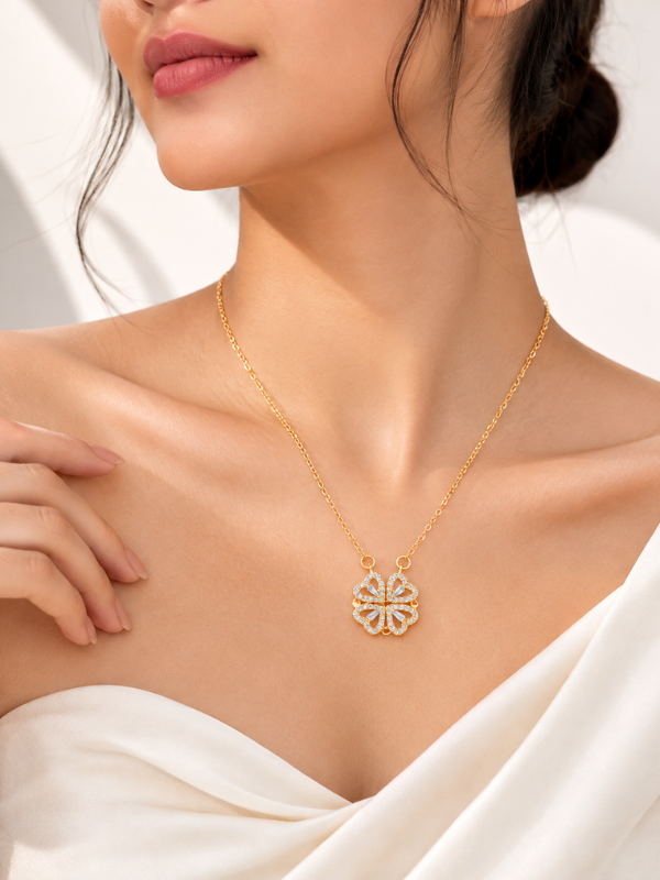 Lucky Clover 18K Gold Plated Necklace
