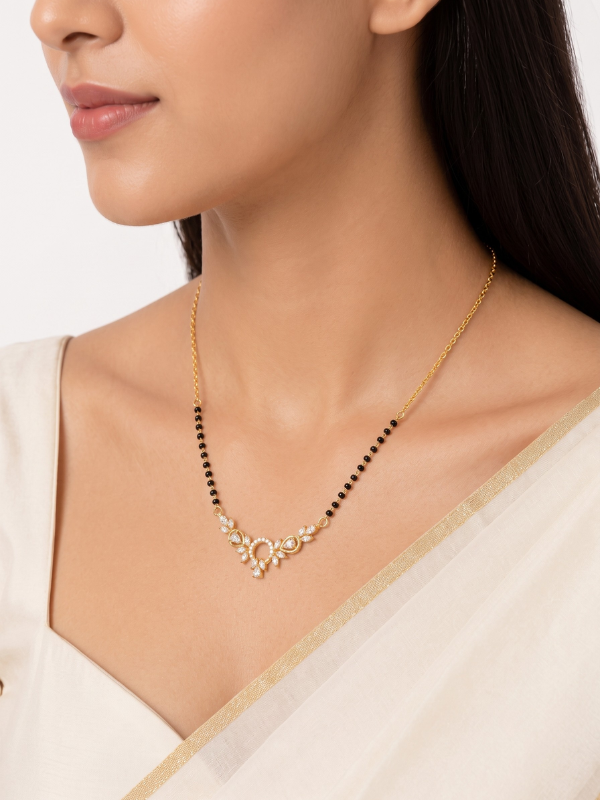 Tanishka 18K Gold Plated Mangalsutra