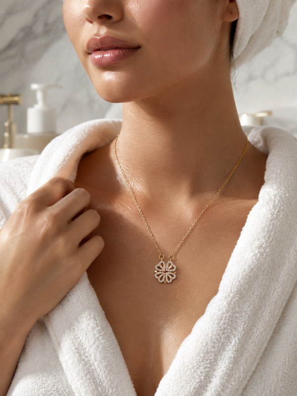 Lucky Clover Rose Gold Necklace