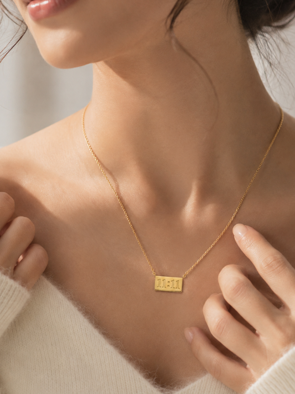 11:11 18K Gold Plated Necklace