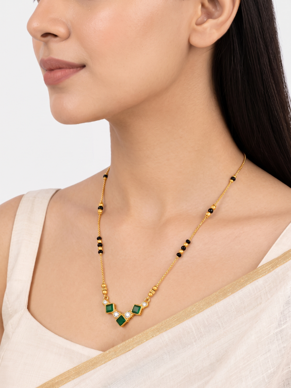 Rishita 18K Gold Plated Mangalsutra