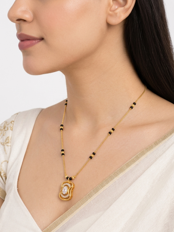 Hetvi 18K Gold Plated Mangalsutra