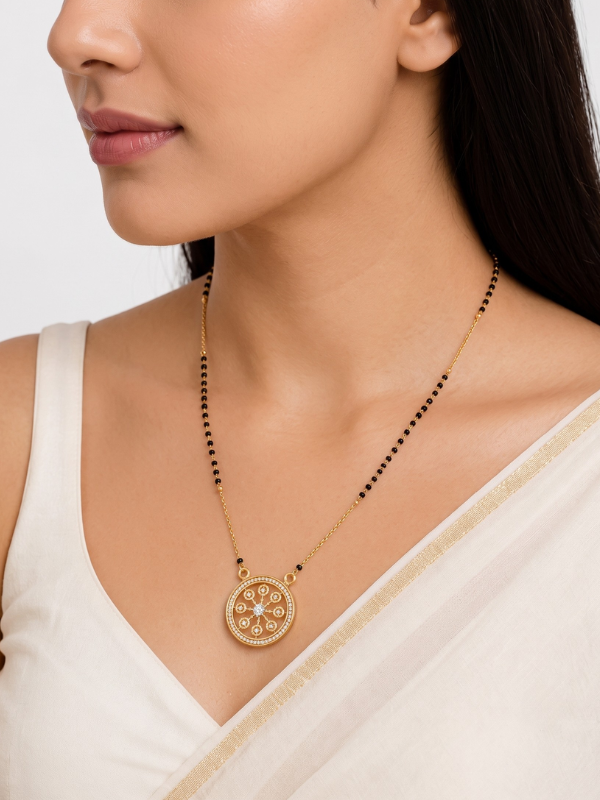 Yashiika Rose Gold Mangalsutra