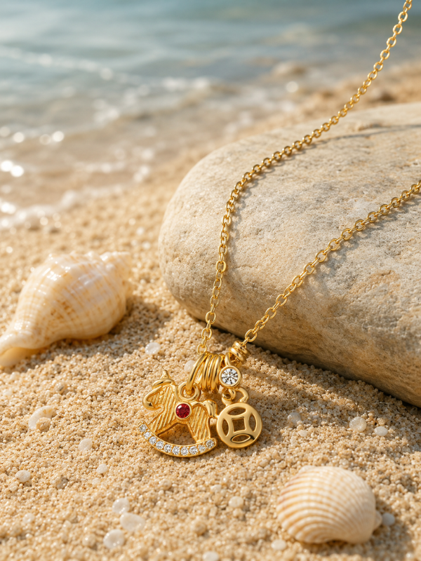 Whimsy Ride 18K Gold Plated Necklace