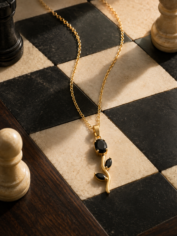 Noctelle Tulip pendant 18K Gold Plated Necklace