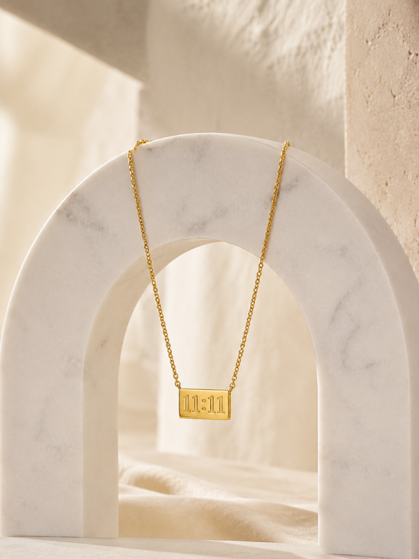 11:11 18K Gold Plated Necklace
