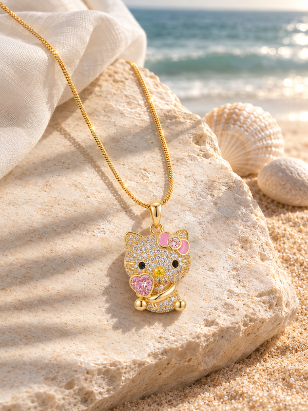 Hello Kitty 18K Gold Plated Nacklace