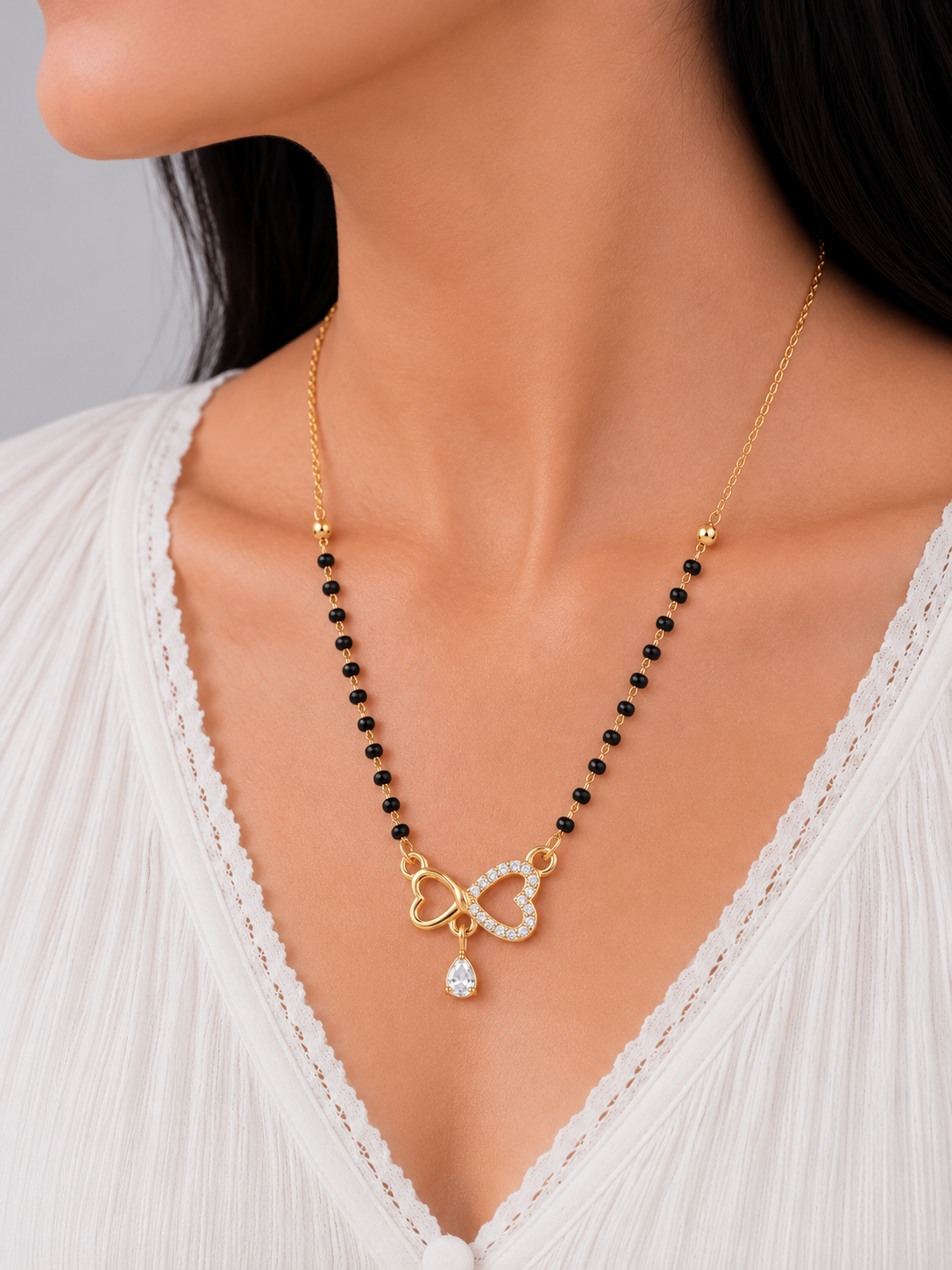 Infinite Heart 18K Gold Plated Mangalsutra