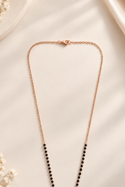 Dhanashree Rose Gold Mangalsutra